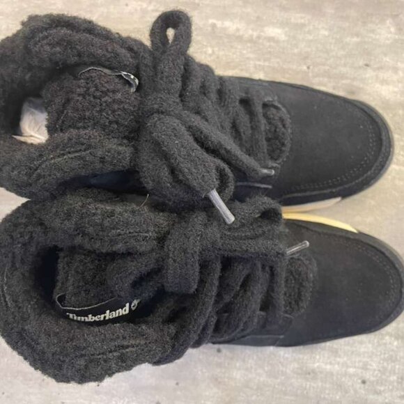 TIMBERLAND WOMEN'S RETRO SWIFT HIGH TOP LACE SNEAKE BLACK SUEDE A431J-EK4 - Picture 4 of 9